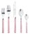 Mepra Fantasia 5-Piece Flatware Set, Rosa Pink For Sale
