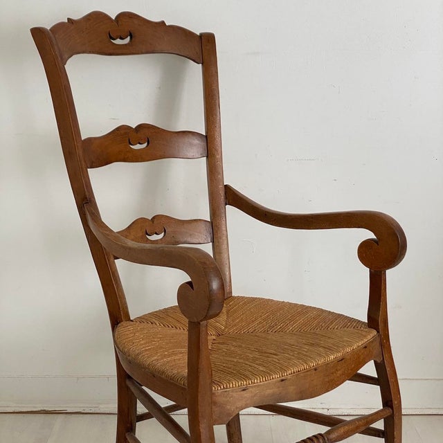1950s Vintage Provençal Armchair, 1950s For Sale - Image 5 of 13