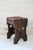 Vintage Brutalist Wood and Leather Stools, 1950s, Set of 2 For Sale - Image 11 of 12
