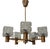 Mid-Century Chandelier in Brass and Crystal from Konsthantverk Tyringe 1, Sweden, 1960s For Sale