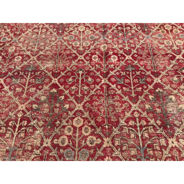 Textile Antique Bakshayesh Design Rug - 8′6″ × 10′ For Sale - Image 7 of 13