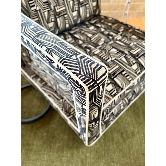 Textile 1970s Uncommon Cube Lounge Chair by Bernhardt Flair For Sale - Image 7 of 12
