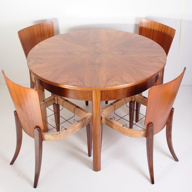 Dining Chairs by Jindrich Halabala for Up Zavody, 1950s, Set of 4 For Sale - Image 12 of 18