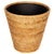 Wood Artifacts Rattan Round Tapered Waste Basket with Metal Liner in Honey Brown - 12" For Sale - Image 7 of 7