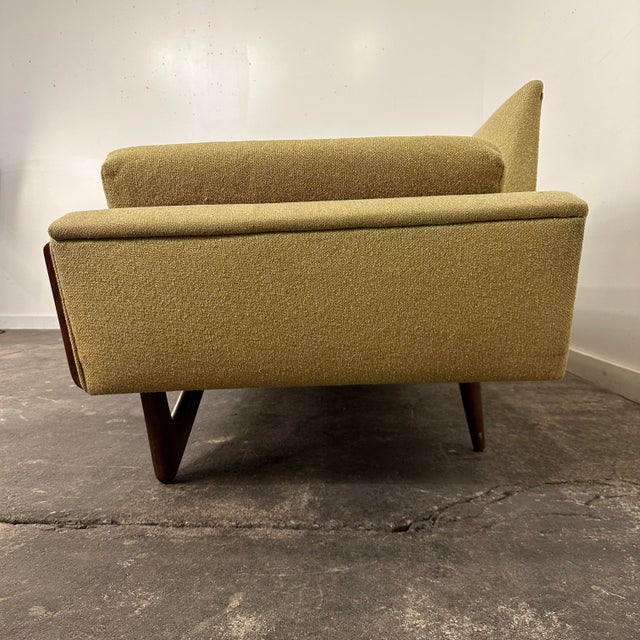 Mid 20th Century Adrian Pearsall Gondola Sofa With Walnut Frame For Sale In Cleveland - Image 6 of 12
