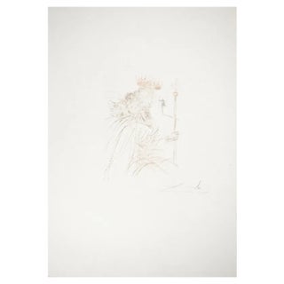 Salvador Dali, King Lear, Original Engraving For Sale