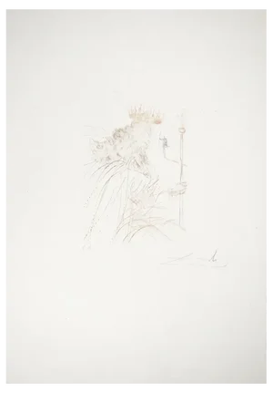 Salvador Dali, King Lear, Original Engraving