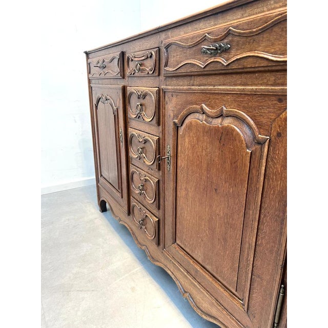 Antique French Rustic Oak Chest of Drawers For Sale - Image 6 of 8