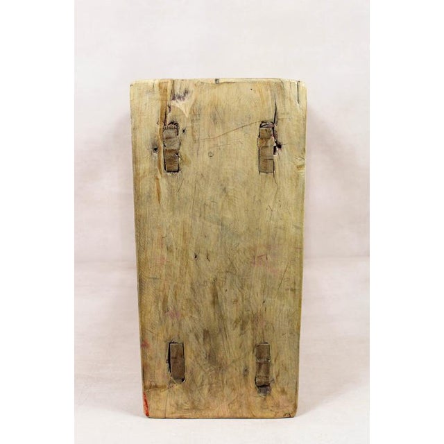 Rustic Vintage Rustic Stool in Elm For Sale - Image 3 of 5