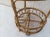 Mid-Century Rattan Bamboo Bar Cart Serving Trolley 1950s Italy For Sale - Image 4 of 5