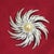 Vintage 1960s designer silver-plated mabe pearl brooch by Sarah Coventry. This oversize brooch offers a whirling design of...