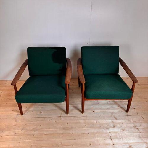 Mid-Century Danish Teak Armchairs, 1960s, Set of 2 For Sale - Image 4 of 6