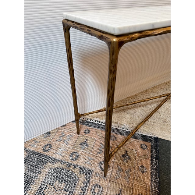 Off-white Bassett Furniture Keswick Console Table For Sale - Image 8 of 12
