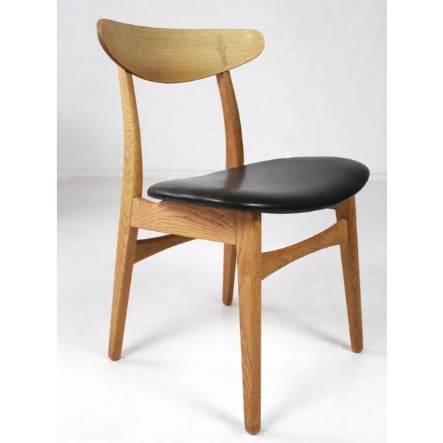 1970s Ch30 Dining Chairs by Hans J Wegner for Carl Hansen & Son, Denmark, 1970s, Set of 6 For Sale - Image 5 of 12