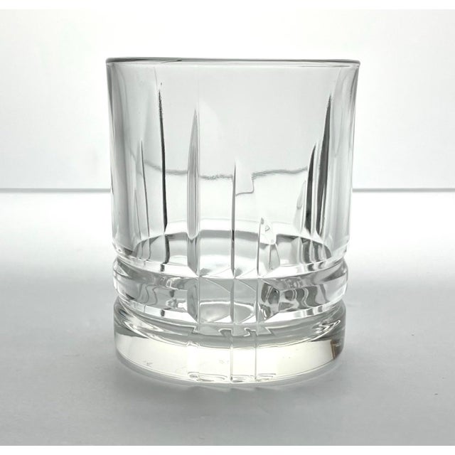 Cristal d' Arques Cristal D’Arques “Arizona Parallels” 8 Old Fashioned Tumbler Glasses For Sale - Image 4 of 7