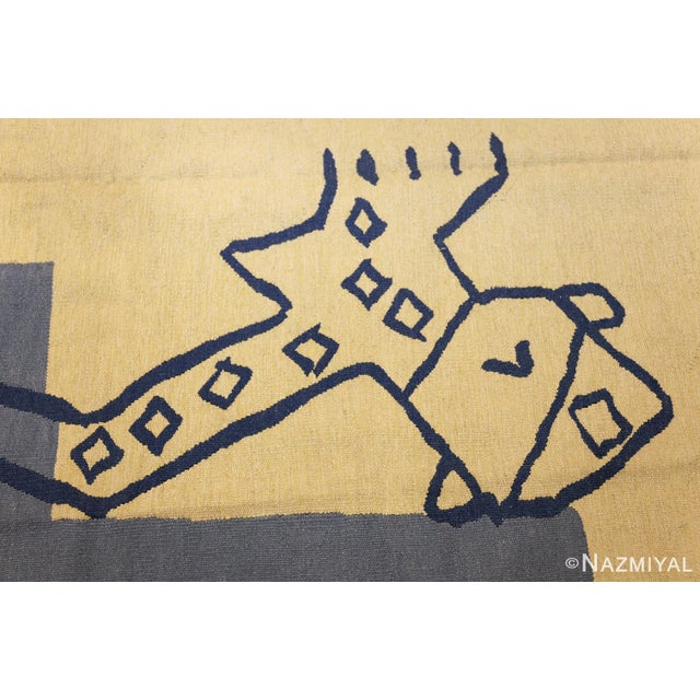 1930s Nazmiyal Collection Vintage Abstract Art Deco French Tapestry For Sale - Image 5 of 7