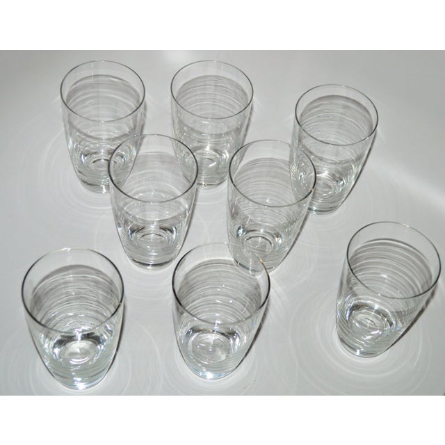 Vintage Fostoria Glass Company Etched Crystal Ford Thunderbird Tumbler Cocktail Glasses S/8. Tt's believed these were...