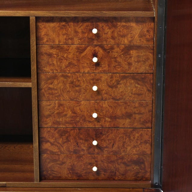 Swedish Modern Bar Cabinet in Mahogany and Root Veneer, 1940s For Sale - Image 15 of 18