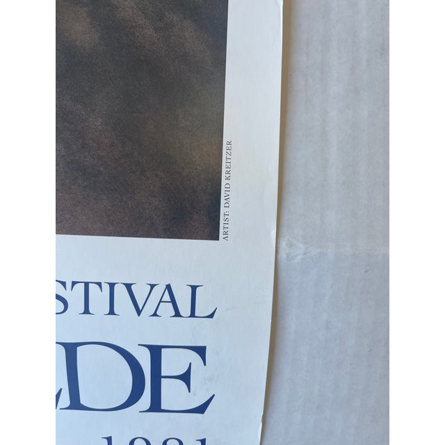 1981 Tristan Und Isolde Opera Poster by David Kreitzer - Pacific Northwest Wagner Festival, Seattle Opera. For Sale - Image 11 of 11