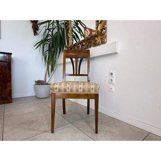 Antique Biedermeier Walnut Armchair For Sale - Image 8 of 8