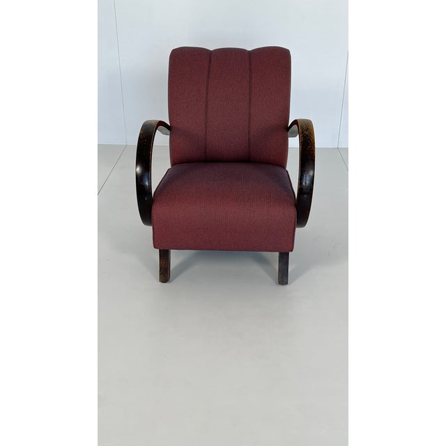 Padded Chair in the style of Jindřich Halabala, 1930s For Sale - Image 11 of 11