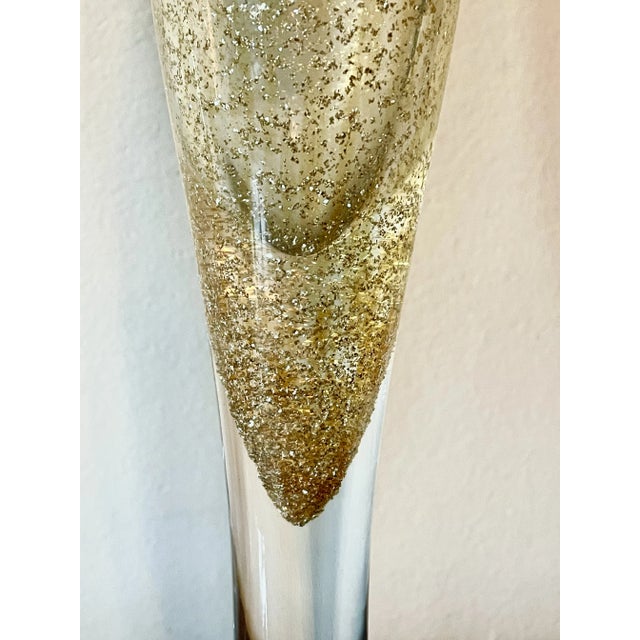 Mid-Century Modern Italian Blown Murano Glass Candleholders From Maestri Vetrai- a Pair For Sale - Image 3 of 7