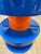 Jotex, Portello Style Lacquered MDF Tiered Side Table in Blue & Orange — Space Age Pop Style For Sale - Image 4 of 9
