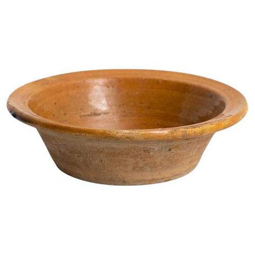 Rustic Ceramic Plate Vase in Earth Tone, 1940s For Sale - Image 11 of 11