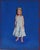 Believe You Can Fly by Suzy Smith | Oil on Panel Portrait of a Girl in a White Dress For Sale