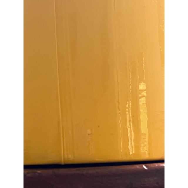 Yellow Vintage Mid-Century Yellow Ice Bucket For Sale - Image 8 of 12