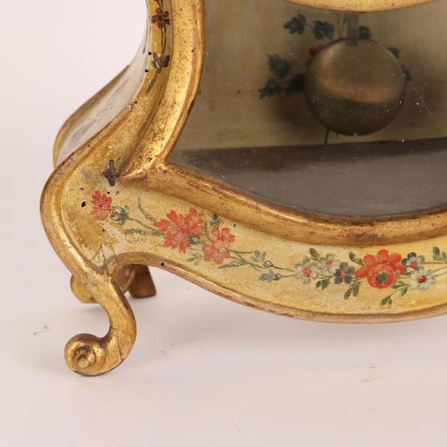 Wood 18th Century Pendulum Clock in Wood Decorations, France For Sale - Image 7 of 13