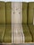 Wood Vintage Danish Oak Sofa in Style of Henning Kjærnulf Green Striped Upholstery Mid Century For Sale - Image 7 of 10