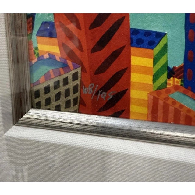 Abstract Ian Tremewen-"Sydney Sails Signed Lithograph 108/195 For Sale - Image 3 of 3