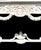 Off-white Vintage Off White Carved Urn Rose Louis Xvi, French Style Coastal Large Console Table For Sale - Image 8 of 12
