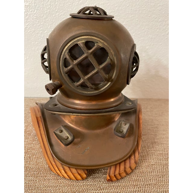 1960s 1960s Brass Diving Helmet Sculpture For Sale - Image 5 of 9
