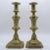 Metal Vintage Brass Candlesticks -- a Pair For Sale - Image 7 of 7