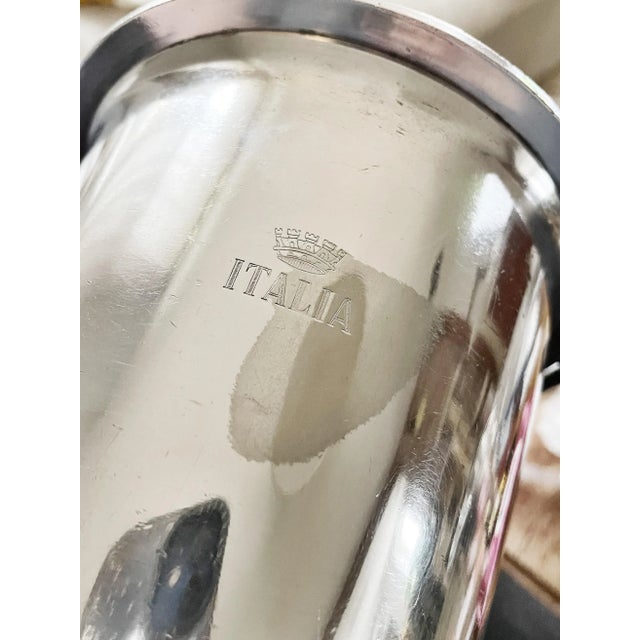 Vintage Silver Ice Bucket From Italia Line Ocean Liner | Chairish