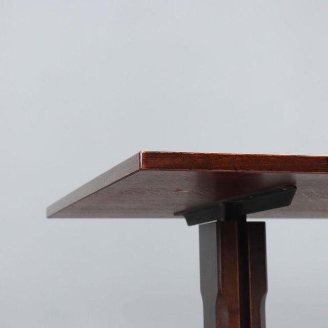 Wood and Metal Table, 1960s For Sale - Image 5 of 10