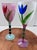 Late 20th Century Kosta Boda “Tulipa” Hand-Painted Art Glass Goblets by Ulrica Hydman-Vallien – Pair For Sale In Los Angeles - Image 6 of 18