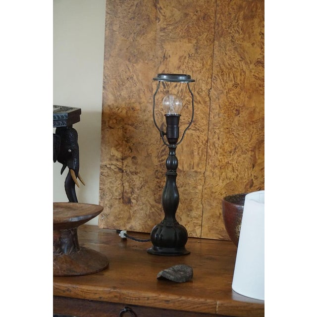 Danish Art Deco Table Lamp attributed to Just Andersen, 1920s For Sale - Image 3 of 14