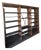 Iron Bookcase Attributed to Snead & Co c.1910 Iron 3/Bay 8/Shelf Library Bookshelf For Sale
