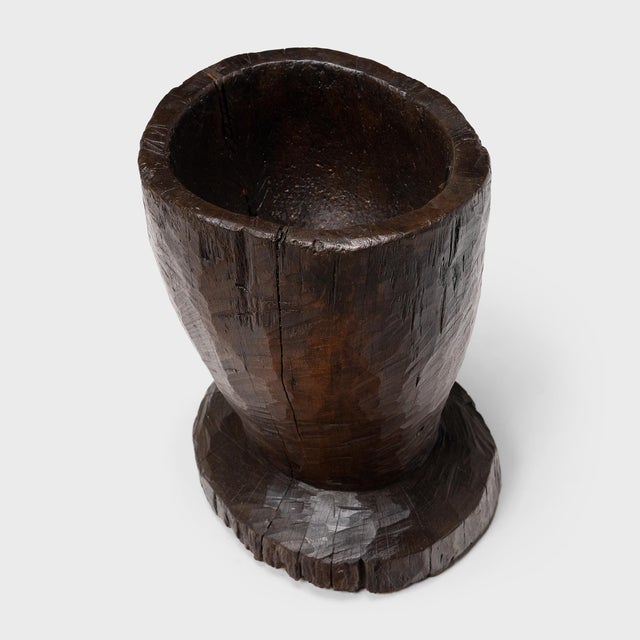 Chinese Provincial Trunk Mortar, C. 1900 For Sale - Image 4 of 6