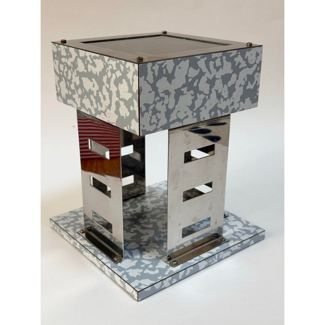 Nathalie du Pasquier Nathalie Du Pasquier Plaisant Mainten “Objects for the Electronic Age” Postmodern Table Clock 1983 For Sale - Image 4 of 10