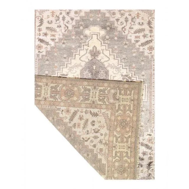 Traditional 2020s Fine Hand Knotted V.silk Serapi Design For Sale - Image 3 of 4