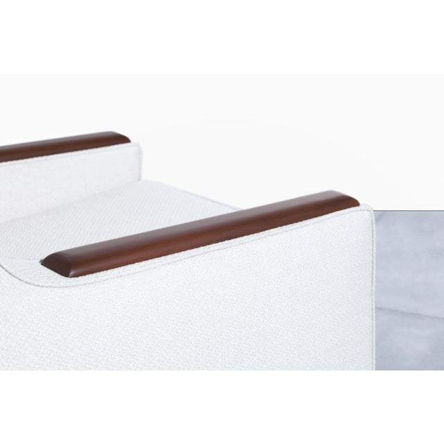 1950s Mid Century Modern Walnut Lounge Chairs - Set of 2 For Sale - Image 12 of 12