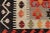 Orange Mid 20th Century Colorful Vintage Turkish Flatweave Rug With All-Over Tribal Design For Sale - Image 8 of 12