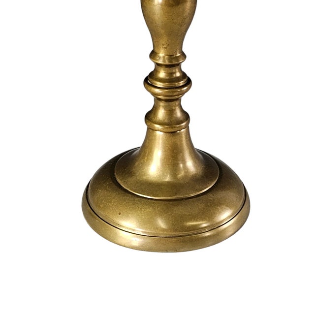 Solid Brass Tavern Bell Candle Holder For Sale - Image 10 of 13