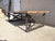Industrial 1990s urban industrial metal rivet truss surfboard coffee table B For Sale - Image 3 of 4