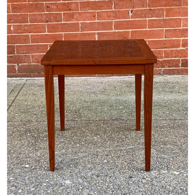 Mid-Century Modern Danish Side Table 1960 For Sale - Image 3 of 11