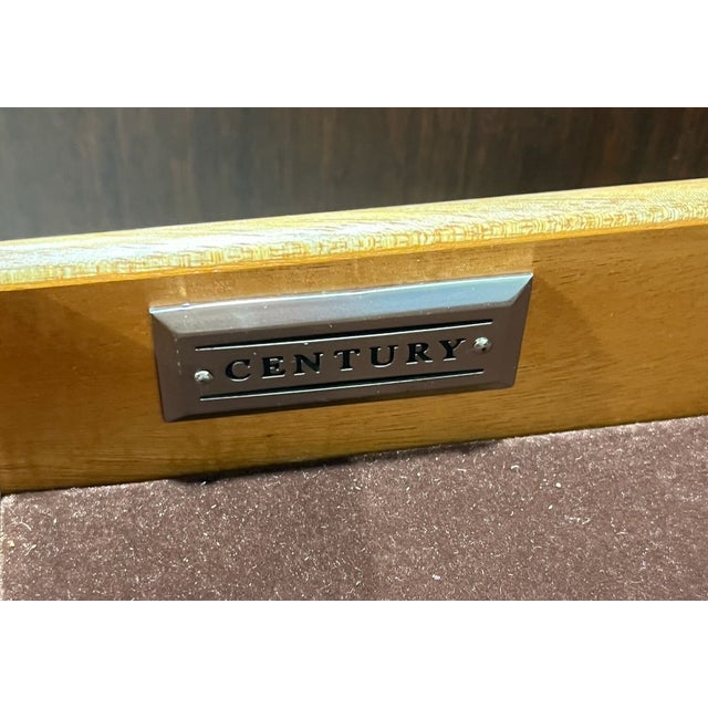 Chestnut Century Paragon Door Chest Art Deco Style Console Cabinet For Sale - Image 8 of 11